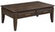 Bernards Bellamy Lane Brown Cocktail Table-0