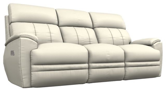 La-Z-Boy® Talladega Ivory Power Reclining Sofa with Headrest and Lumbar
