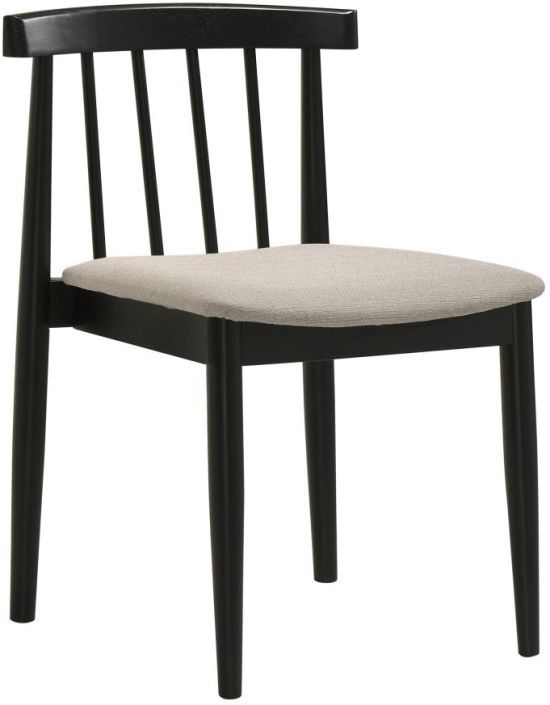Coaster® Cullen 2-Piece Black/Wheat Dining Side Chair Set-3