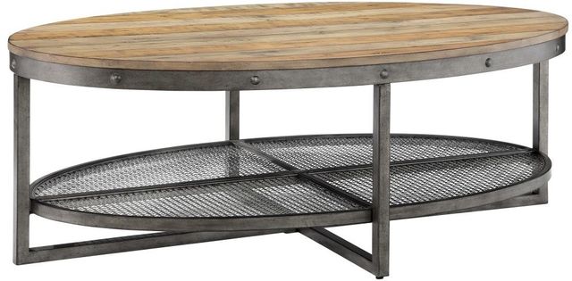 Olliix by INK+IVY Natural Sheridan Oval Coffee Table-1