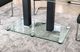 Furniture of America® Richfield Glass Top Dining Table with Black and Chrome Pedestal -3