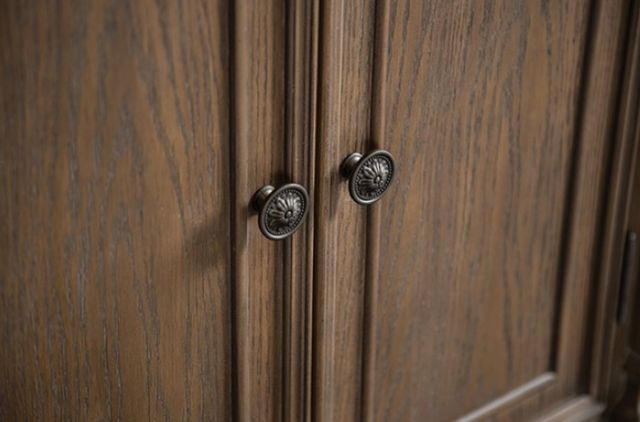 Furniture of America® Seven Oaks Weathered Oak Sideboard-4