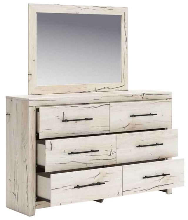 Benchcraft® Lawroy Light Natural Dresser and Mirror-1