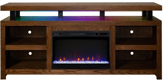 Legends Home Orion Bourbon Oak 72" Fireplace Console-1