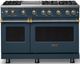 Viking® 5 Series 48" Squall Pro Style Gas (LP) Range with Brushed Brass Trim-0