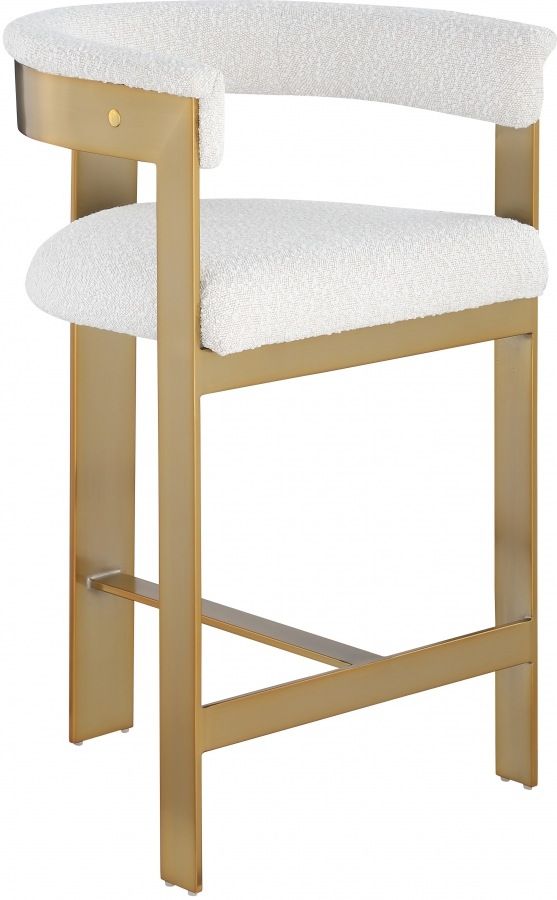 Meridian Furniture Romeo Brushed Cream/Gold Counter Stool-0