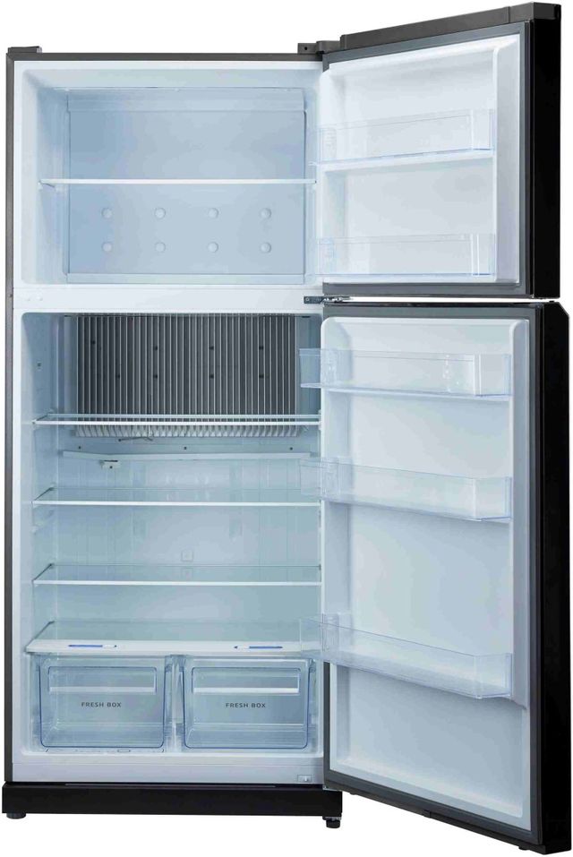 Unique® Appliances 35" 19 Cu. Ft. Black Propane Top Freezer Refrigerator-1