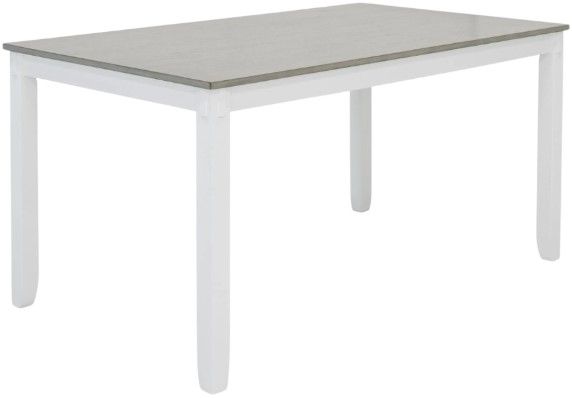 Signature Design by Ashley® Stonehollow 6-Piece Gray/White Dining Set with Bench-2