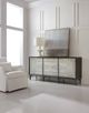Hooker® Furniture Melange Rosella Dark Wood Console with Silver Leaf Accents-1