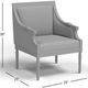 Jofran Inc. McKenna Taupe Accent Chair-2