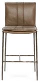 Classic Home Mayer Adobe Tan/Bronze 26" Leather Counter Stool-2