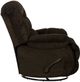 Catnapper® Daly Chocolate Chaise Swivel Glider Recliner-4