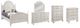 American WoodCrafters Rodanthe 5-Piece Dove White King Panel Bedroom Set-0