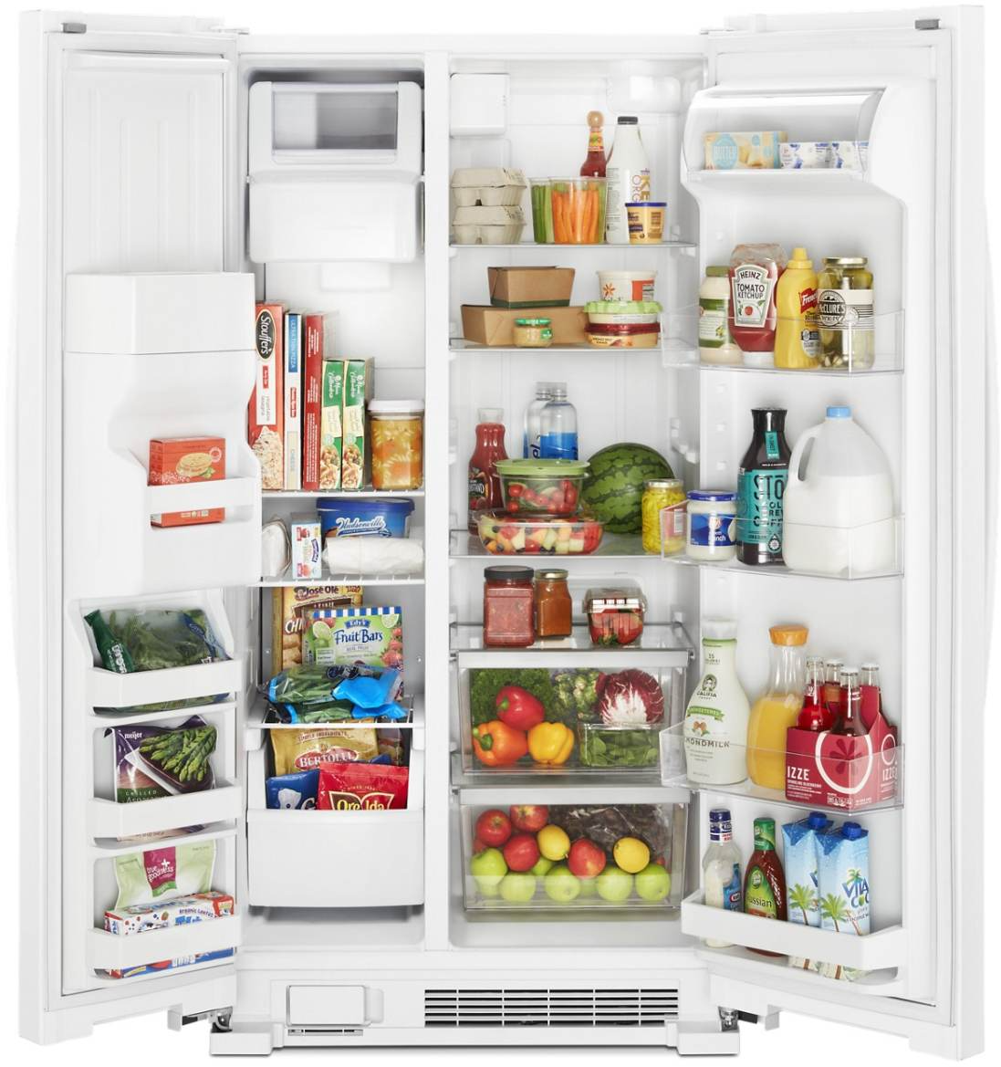 Whirlpool 36 in. 24.5 Cu. Ft. Side-By-Side Refrigerator-White - Thumbnail 5