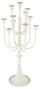 A & B Home White Iron 11-Light Candelabra Candle Holder-1