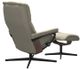 Stressless® by Ekornes® Customizable Mayfair Medium Manual Recliner and Ottoman with Cross Base-3