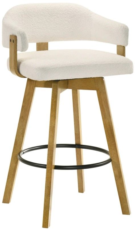 Armen Living Callah 3-Piece Amber Glow/White Barstool Set-0