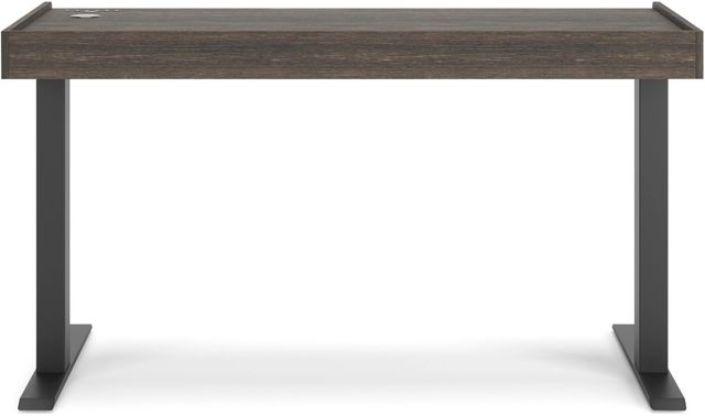 Signature Design by Ashley® Zendex Dark Brown 55" Adjustable Height Desk-3