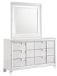 Elements International Twenty Nine White Youth Dresser and Mirror Set-1