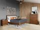 Riverside Furniture Elsie Classic Walnut King Upholstered Platform Bed-1