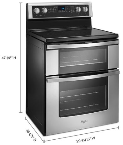 Whirlpool® 30" Stainless Steel Freestanding Electric Range-2