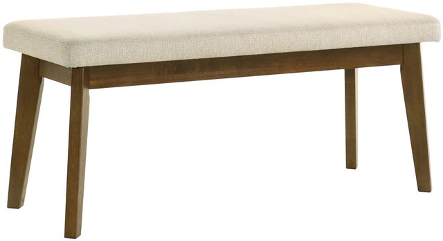 Crown Mark Rolstan Beige/Brown Dining Bench-0