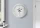 Monarch Specialties Inc. Grey 20" Round Wall Clock with Roman Numerals on Grey Background-2