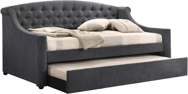 Coaster® Penfield Grey Upholstered Twin Daybed With Trundle-0