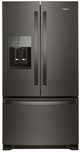 Whirlpool® 36 in. 24.7 Cu. Ft. Fingerprint Resistant Black Stainless French Door Refrigerator-0