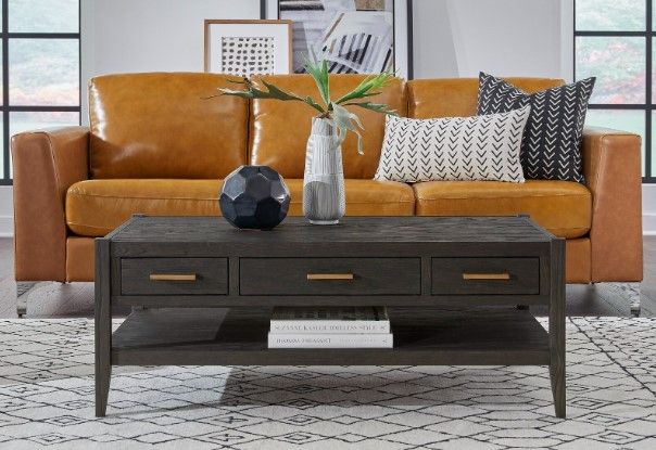 Null Furniture Manhattan Espresso Large Rectangular Cocktail Table -2