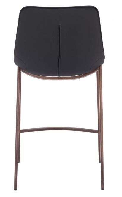 Zuo® Modern Magnus Black/Walnut Counter Stool-2
