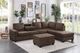 Mazin Furniture Maston Chocolate Storage Ottoman-3