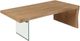 Modus Furniture One Bisque Top Coffee Table with Glass Base-0