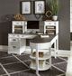 Liberty Furniture Allyson Park Charcoal/Wirebrushed White L-Shaped Desk Set-1