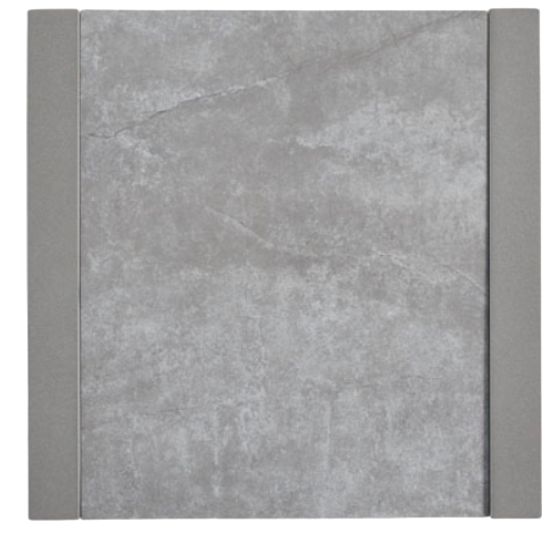 Signature Design by Ashley® Hurley Park Gray Aluminum/Stone Outdoor End Table-2