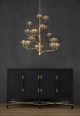 Currey & Company Agave Americana Contemporary Gold Leaf Chandelier-2