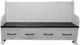 Million Dollar Rustic Frosted White Bench with Drawers-0