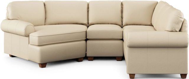 Flexsteel® Thornton 3-Piece Off-White Left-Arm Facing Sectional and Chaise-1