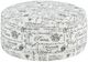 Fusion Furniture Dizzy Francaise Ebony Cocktail Ottoman-0