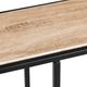 Crestview Collection Crosby Natural Console Table with Black Base-3
