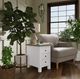 Riverside Furniture Cora Fog Chairside Table with Cloud Base-4