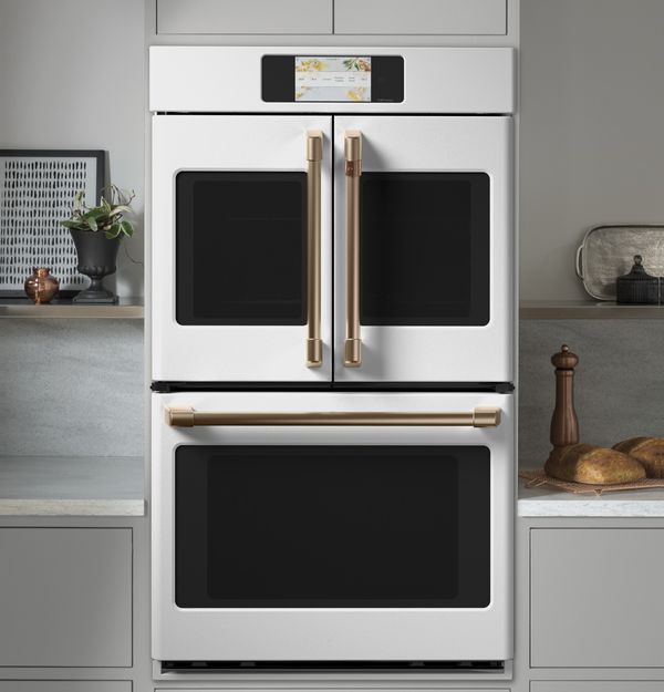 Café Professional Series 30" Matte White Double Electric Wall Oven