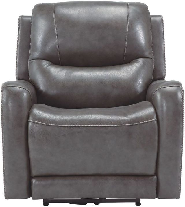 Signature Design by Ashley® Galahad Smoke Power Recliner-1