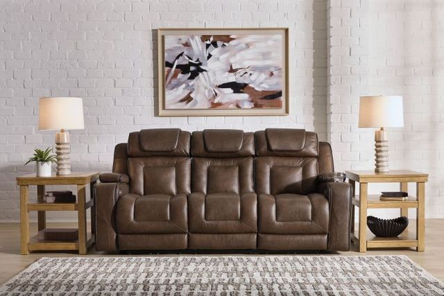 Signature Design by Ashley® Stargin Hickory Power Reclining Sofa with Adjustable Headrest-2