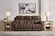 Signature Design by Ashley® Stargin Hickory Power Reclining Sofa with Adjustable Headrest-2