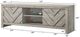 Crown Mark Valor Gray TV Stand with Sliding Door-2