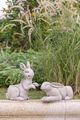 A & B Home Neutral Gray Manon Rabbit Planter-4