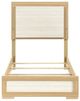 Homelegance® Sterling Natural/White Twin Panel Bed-4