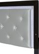 Crown Mark Jaylen Black/Gray Queen Upholstered Panel Bed-2