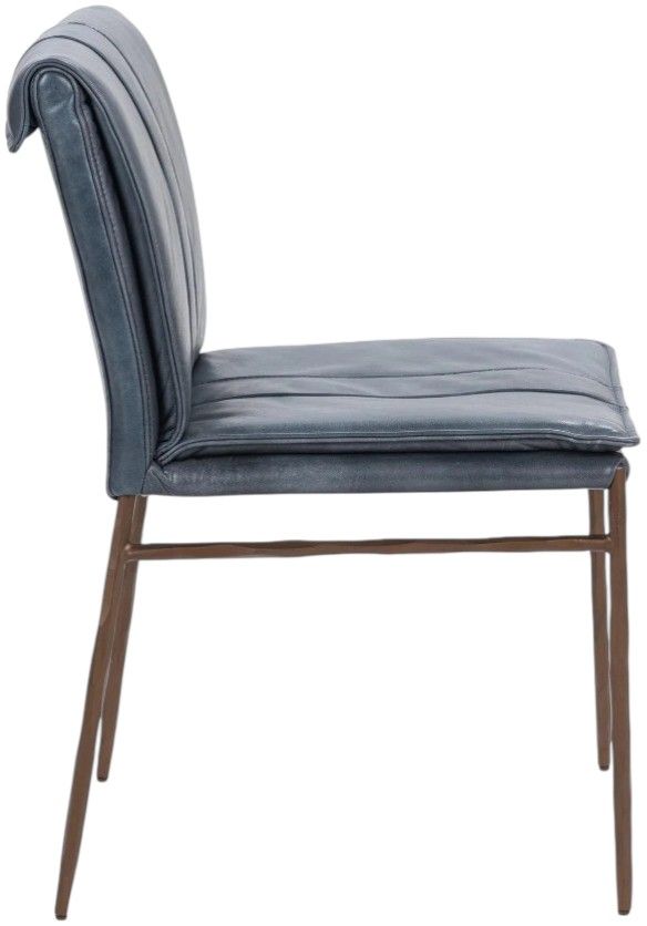 Classic Home Mayer 2-Piece Ocean Blue Dining Chair Set-3